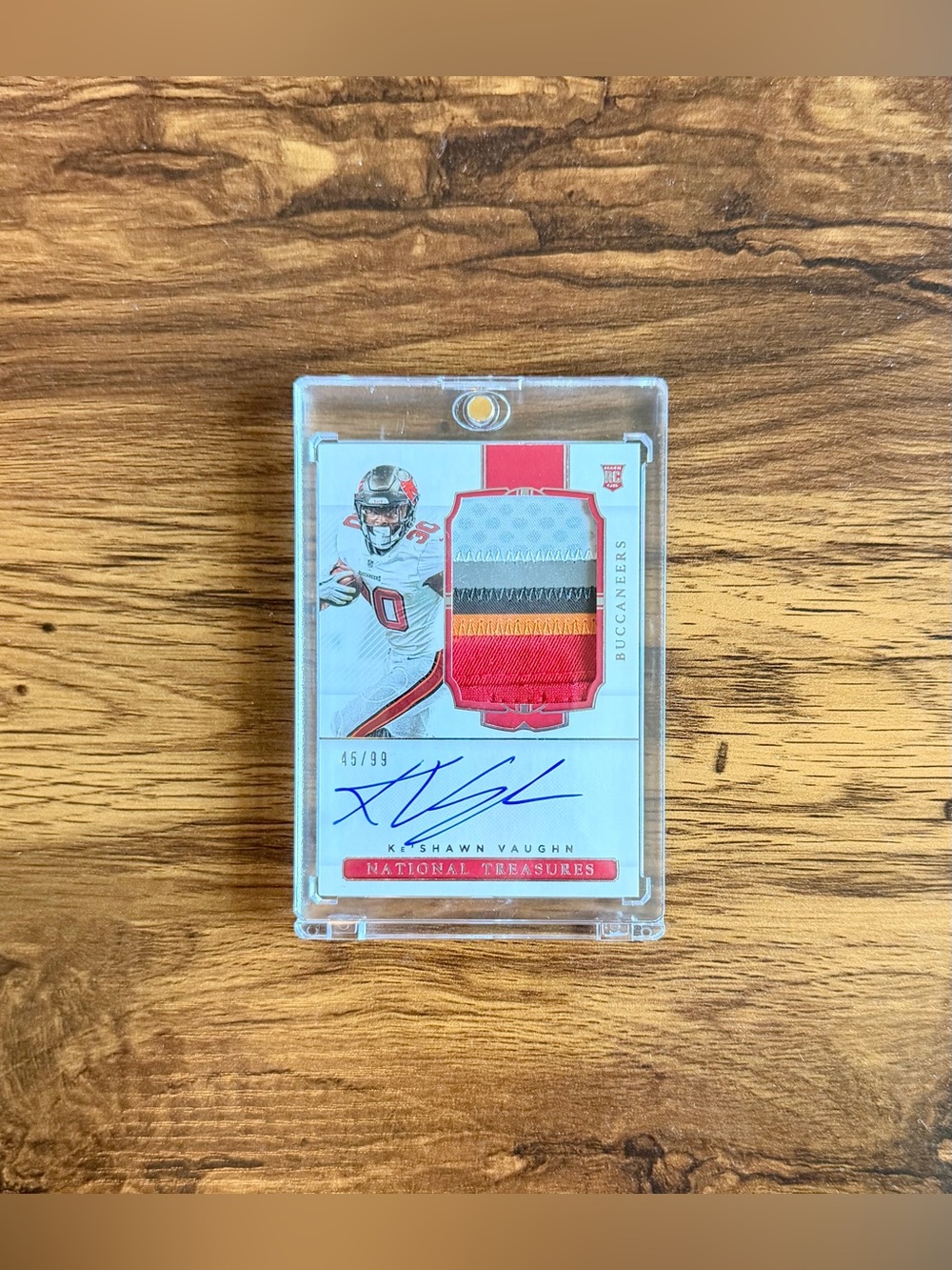 2020 National Treasures Ke’Shawn Vaughn RPA Auto Patch 45/99 Buccaneers